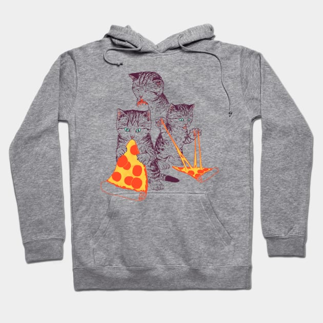 Pizza Kittens Hoodie by Hillary White Rabbit